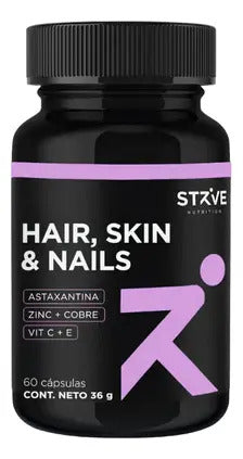 Strive Nutrition - Cabello Piel y Uñas 60 Cápsulas 