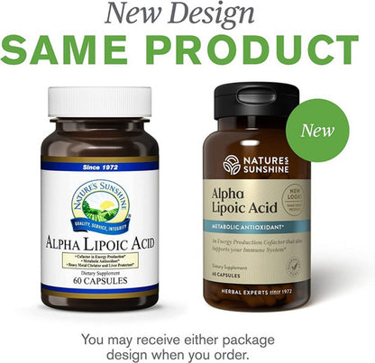 Nature's Sunshine - Acido Alfa Lipoico, 60 Capsules