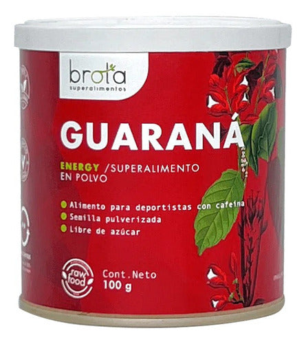 Brota - Guarana En Polvo Superalimento 100 Gramos