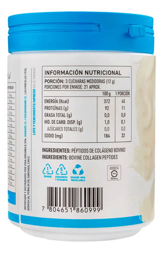 Manare- Péptidos De Colágeno En Polvo 600gramos