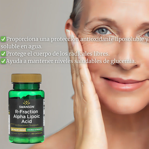Swanson R Fraction Acido Alfa Lipoico 100mg 60 Caps Sin Sabor