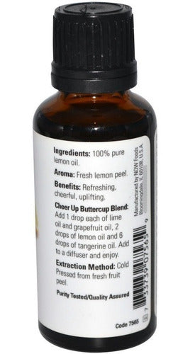 Now Aceite Esencial Limón 30 Ml - 1 Unidad