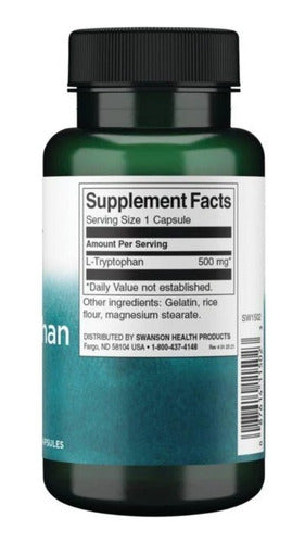 Swanson- L Triptofano 500mg 60capsulas