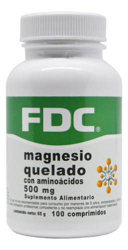 Fdc- Magnesio Quelado 500 Mg 100 Comprimidos
