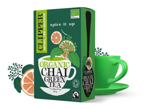 Té Clipper Organic Chai Green Tea 50 Gr.