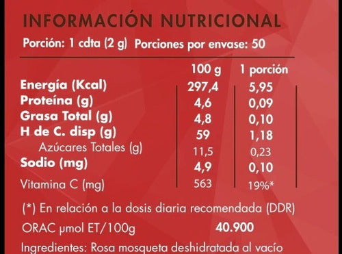 Rosa Mosqueta En Polvo Brota 100g