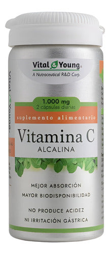 Vital&young- Vitamina C Alcalina 1.000mg 30 Cápsulas