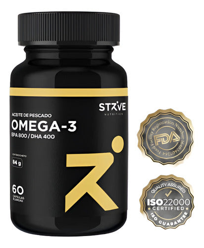 Strive  Nutrition- Omega 3 EPA800/DHA 400  60 cápsulas