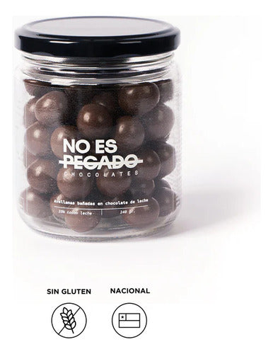 No Es Pecado- Avellanas Bañadas En Chocolate De Leche 220gr