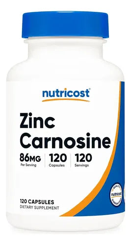 Nutricost - Carnosina De Zinc 86 Mg 120 Cápsulas Sin Sabor