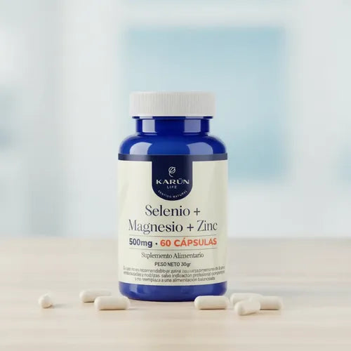 Karun Life- Selenio + Magnesio + Zinc  60 Capsulas 