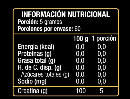 Extremo Sur- Creatine Monohydrate (En Polvo) 300 Gramos