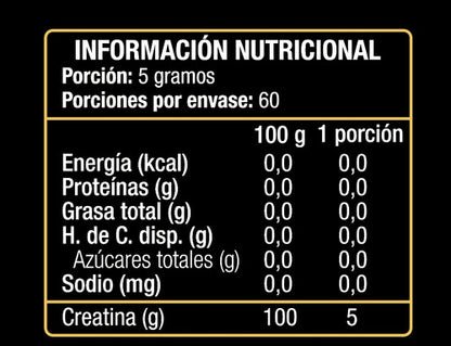 Extremo Sur- Creatine Monohydrate (En Polvo) 300 Gramos