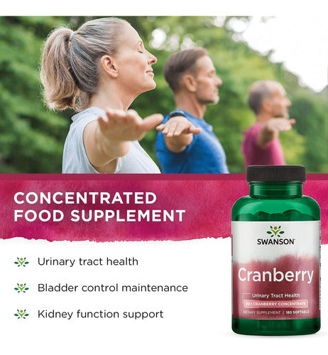 Swanson- Cranberry Concentrado  Salud Tracto Urinario 180 softgels