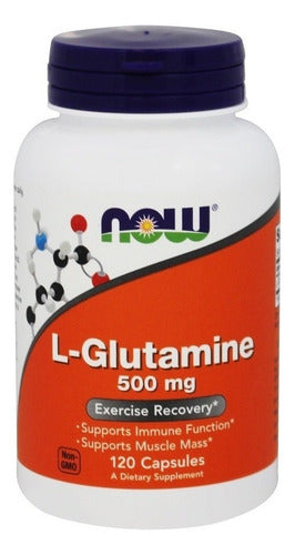 Now Foods L-glutamina 500 Mg 120 Cápsulas Vegetales Sfn