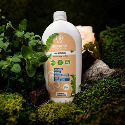Biobrush-  Enjuague Bucal Sabor Menta 500ml Vegano