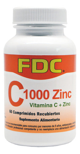 Vitamina C 1000 Mg + Zinc X 60 Comprimidos