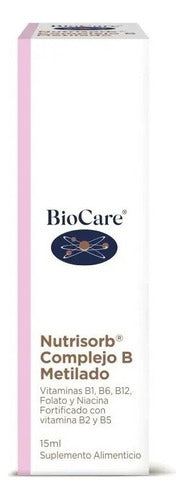 Biocare Nutrisorb Complejo B Metilado Piel Cabello Energia Sabor Sin Sabor