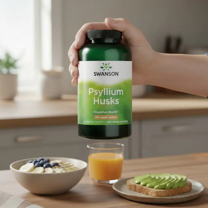 Swanson- Psyllium Husks 610mg 300 Capsulas 