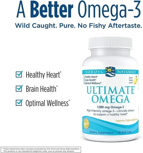 Nordic Naturals - Ultimate Omega 1280 Mg Limón 60 Caps. Limón