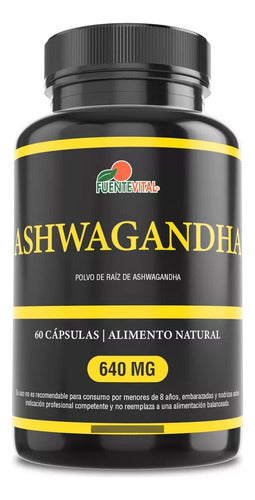 Fuente Vital Ashwagandha 60 Capsulas 640 Mg Ansiedad/estres