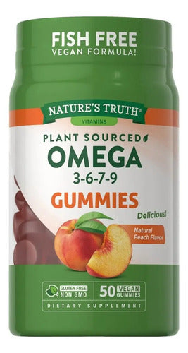 Gomitas Veganas Omega 3 6 7 9 360mg Durazno 50 Unidades Nature's Truth