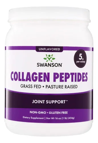 Swanson- Peptidos De Colageno 454gramos Sin Sabor Sin Sabor