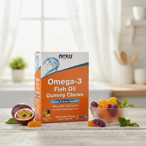 Now - Omega-3 Gomitas Masticables 36 Unidades Sin Sabor