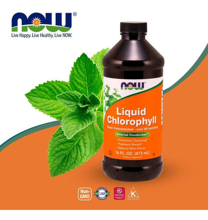 Clorofila Liquida Concentrada Now 473 Ml.
