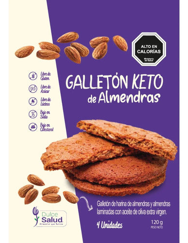 Dulce Salud - Galletón Keto De Almendras 120 Gr