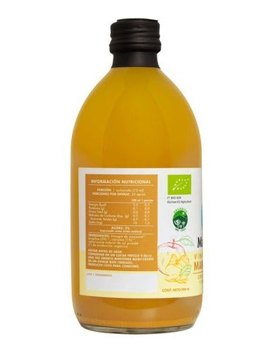 Manare- Vinagre De Manzana Cúrcuma Y Jengibre 500 Ml