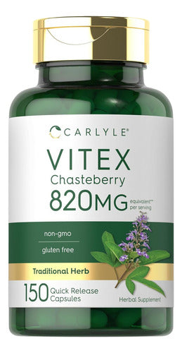 Carlyle Vitex - Chasteberry | 820 Mg | 150 Cápsulas N/a