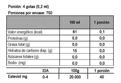 Del Alba - 2 X Unidades Stevia Líquida 150 Ml