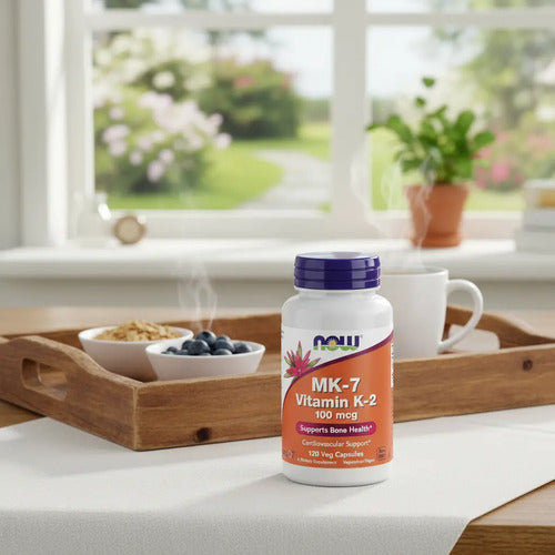 Now Foods - Mk-7 Vitamina K-2, 100 Mcg, 120 Capsulas Veg N/a