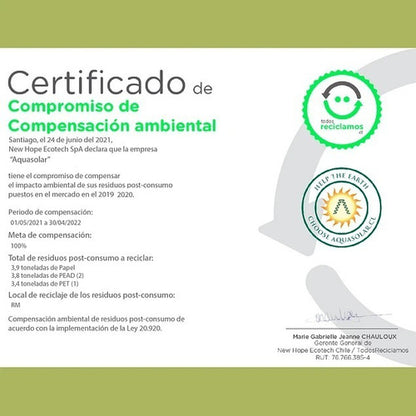 Aquasolar - Chlorella Purity 90 Tabletas 100% Orgánicas