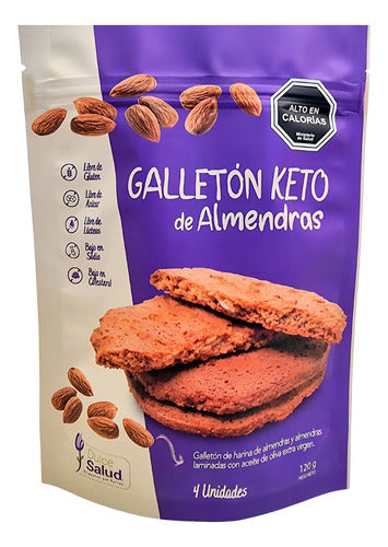 Dulce Salud - Galletón Keto De Almendras 120 Gr