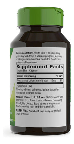 Natures Way - Potasio 85mg 100 Capsulas N/a