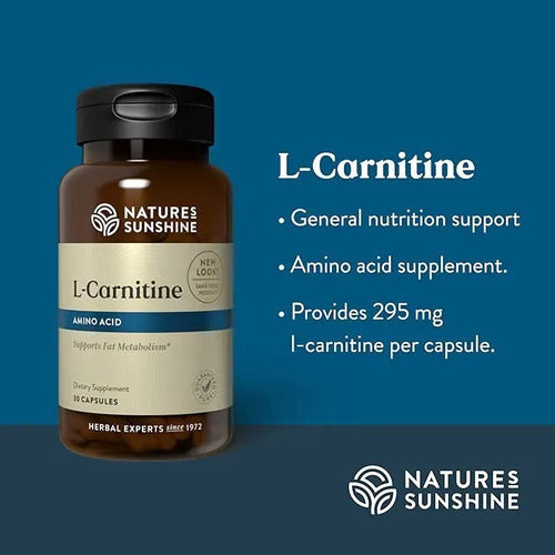 Nature´s Sunshine - L-carnitina. 30 Cáps (energía Celular)