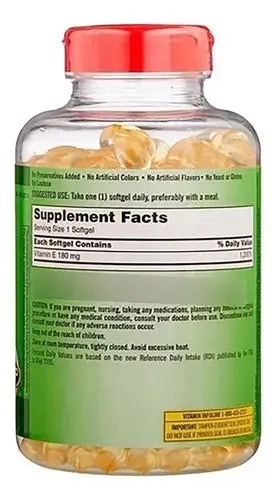 Kirkland Signature- Vitamina E 180 Miligramos 400 IU 500 Cápsulas Blandas