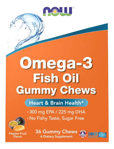 Now - Omega-3 Gomitas Masticables 36 Unidades Sin Sabor