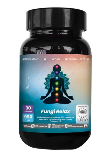 Keho Fungi- Fungi Relax 990 Miligramos 30 Cápsulas