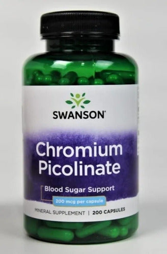 Swanson - Picolinato De Cromo 200mcg 200 Caps Control Azucar