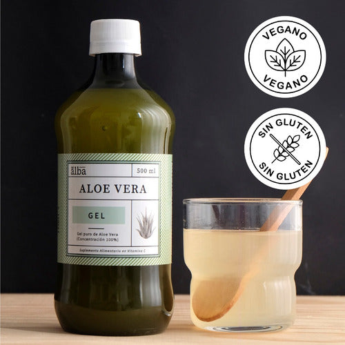 Apicola Del Alba- Gel Aloe Vera Gel 500 Mililitros