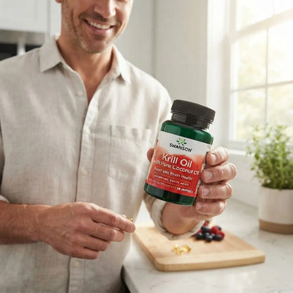 Swanson-  Aceite De Krill Con Aceite De Coco 30softgels