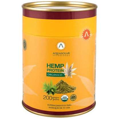 Aquasolar - Hemp Protein 200g Polvo 100% Orgánico Proteina
