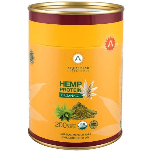 Aquasolar - Hemp Protein 200g Polvo 100% Orgánico Proteina