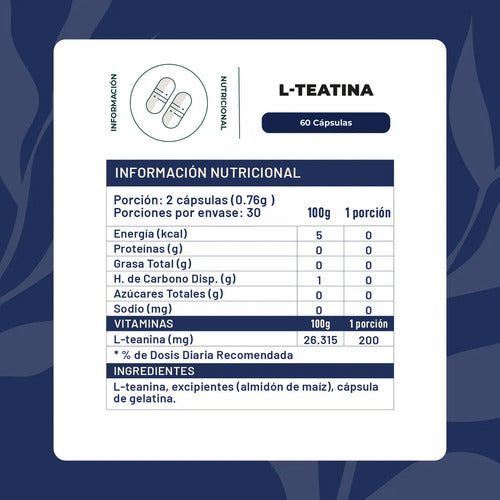 Karun Life-  L-Teanina 60 Cápsulas 