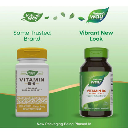 Natures Way - Vitamina B6 50mg 100 Capsulas N/a