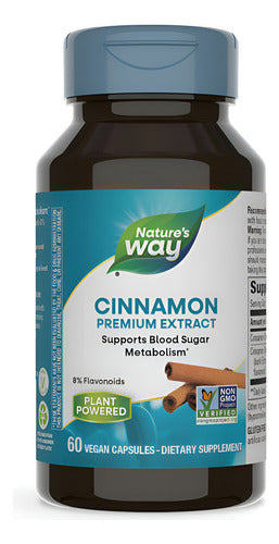 Natures Way - Extracto De Canela 60 Capsulas N/a