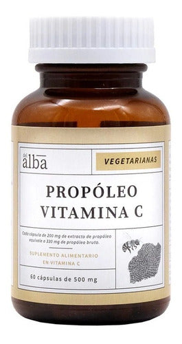 Del Alba - Propóleo Vitamina C 500 Mg  60 Caps